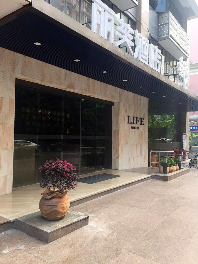 Lifu Hotel Wankel Jiang Tai Road Metro Station Branch Kanton Exteriér fotografie